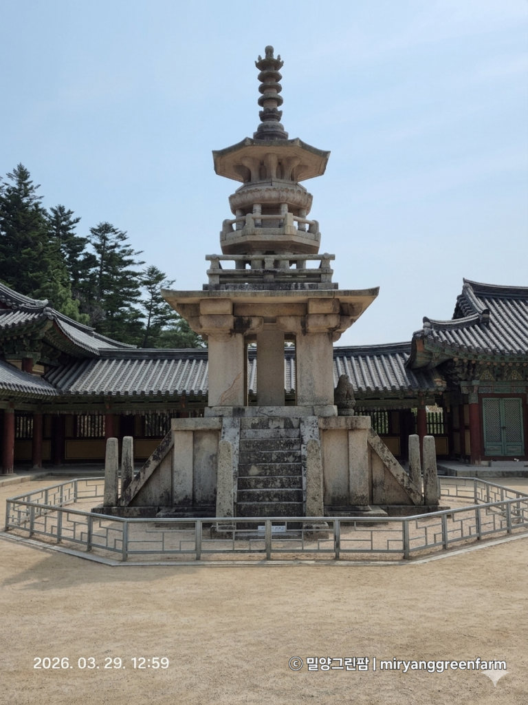 불국사 대웅전 마당에 있는 다보탑